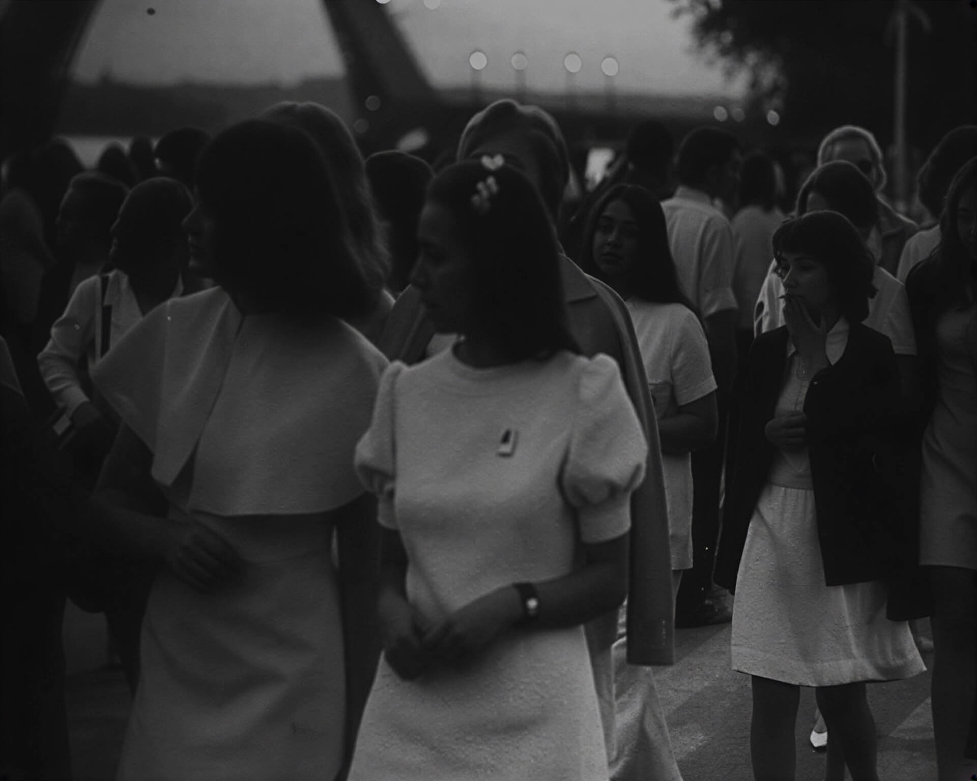 Выпускники на празднике 1968 года